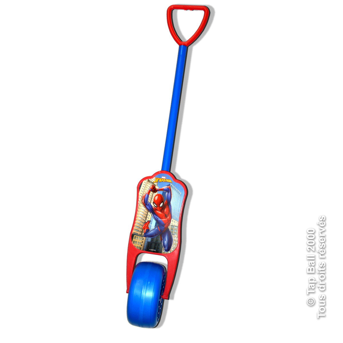 JOUET  POUSSER/TIRER SPIDERMAN (Made in France)